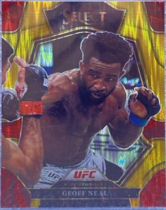 Geoff Neal 2023 Panini Select UFC Premier Level #162 Gold Flash