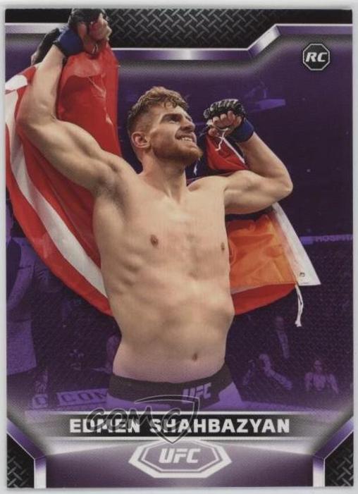 Edmen Shahbazyan 2020 Topps UFC Knockout Base #24 Purple
