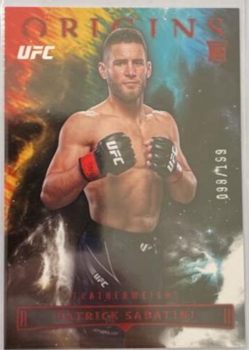 Patrick Sabatini 2023 Panini Chronicles UFC Base Origins #131 Red