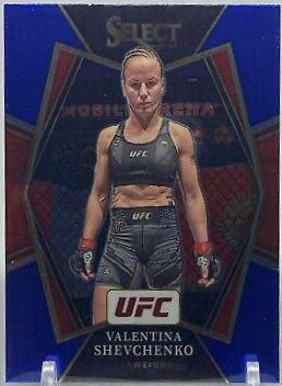 Valentina Shevchenko 2022 Panini Select UFC Premier Level #163 Blue Prizm