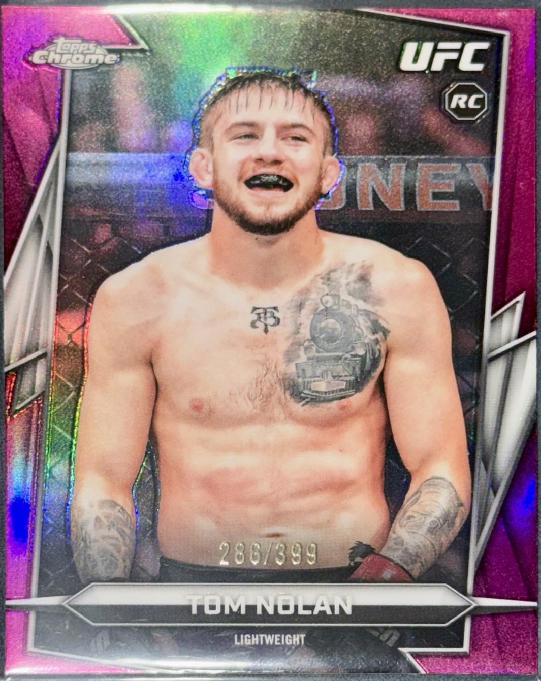 Tom Nolan 2026 Topps Chrome UFC Base #113 Magenta Refractor