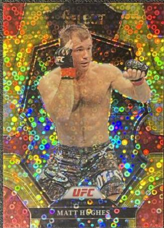 Matt Hughes 2023 Panini Select UFC Premier Level #117 Gold Disco