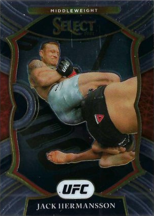 Jack Hermansson 2021 Panini Select UFC Concourse #84 Tie Dye