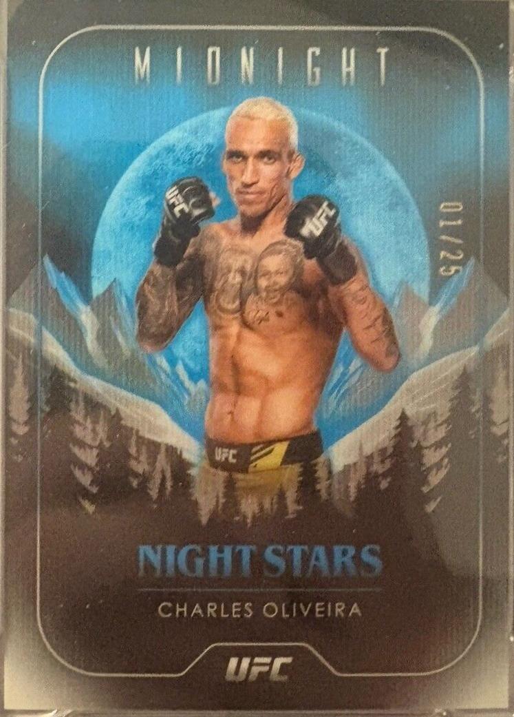 Charles Oliveira 2024 Topps Midnight UFC Night Stars #NS-24 Moonrise