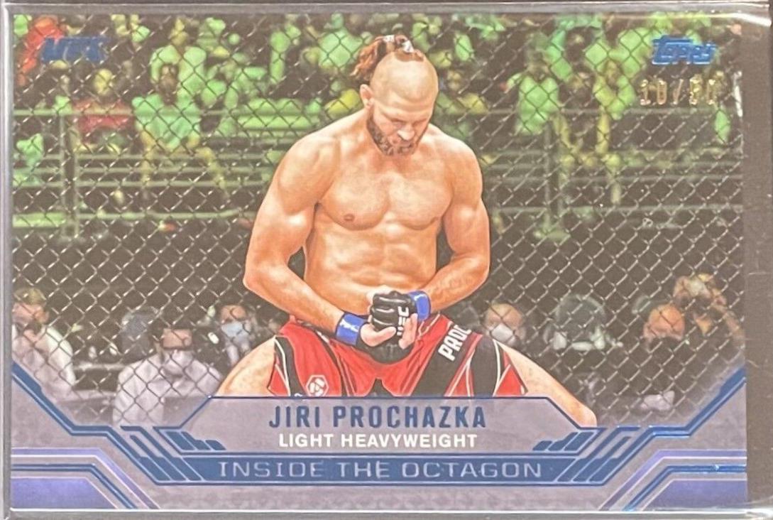 Jiri Prochazka 2024 Topps Knockout UFC Inside the Octagon #ITO-8 Blue