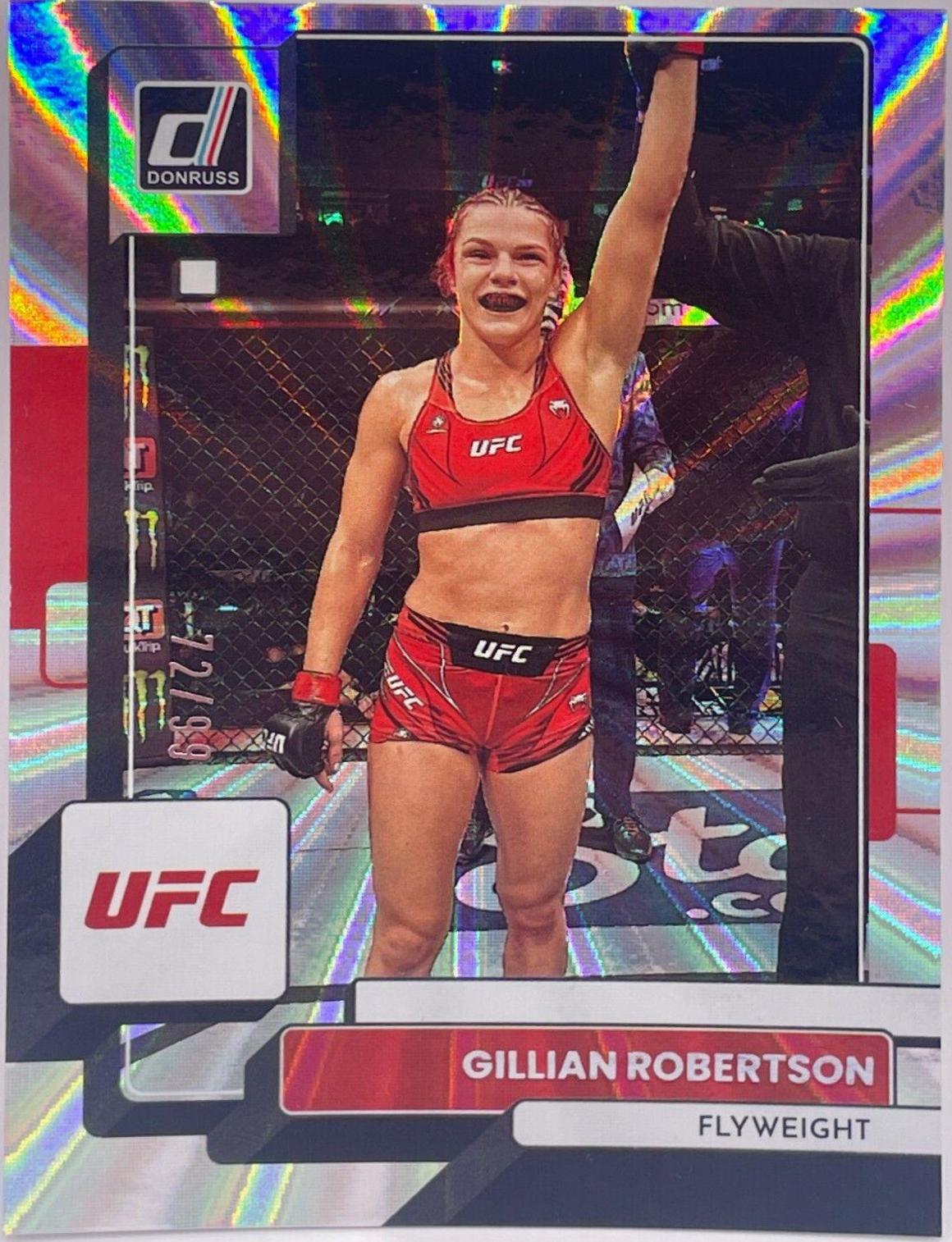Gillian Robertson 2023 Panini Donruss UFC Base #173 Laser