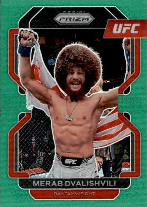 Merab Dvalishvili 2022 Panini Prizm UFC Base #198 Green