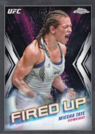 Miesha Tate 2024 Topps Chrome UFC Fired Up #FDP-2 Superfractor
