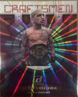Charles Oliveira 2022 Panini Donruss UFC Craftsmen #16 Purple Laser