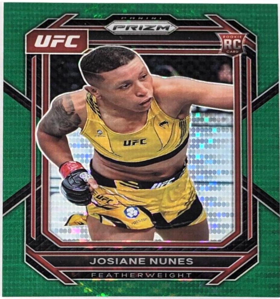 Josiane Nunes 2023 Panini Prizm UFC Base #199 Green Pulsar