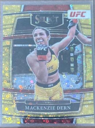 Mackenzie Dern 2022 Panini Select UFC Octagonside #263 Gold Disco