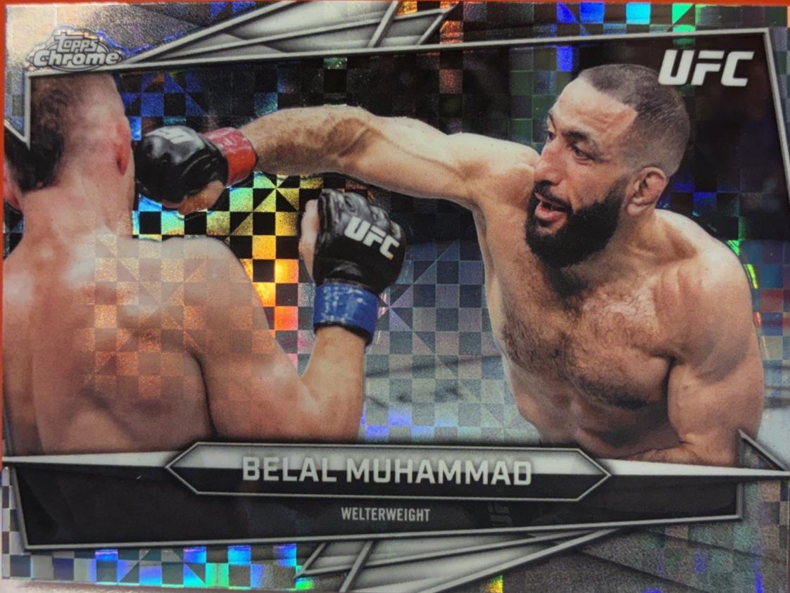Belal Muhammad 2026 Topps Chrome UFC Base #101 X-fractor