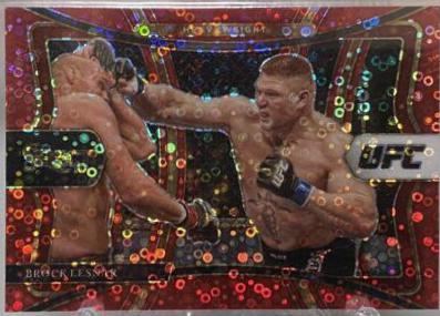 Brock Lesnar 2021 Panini Select UFC Premier Level #175 Red Disco