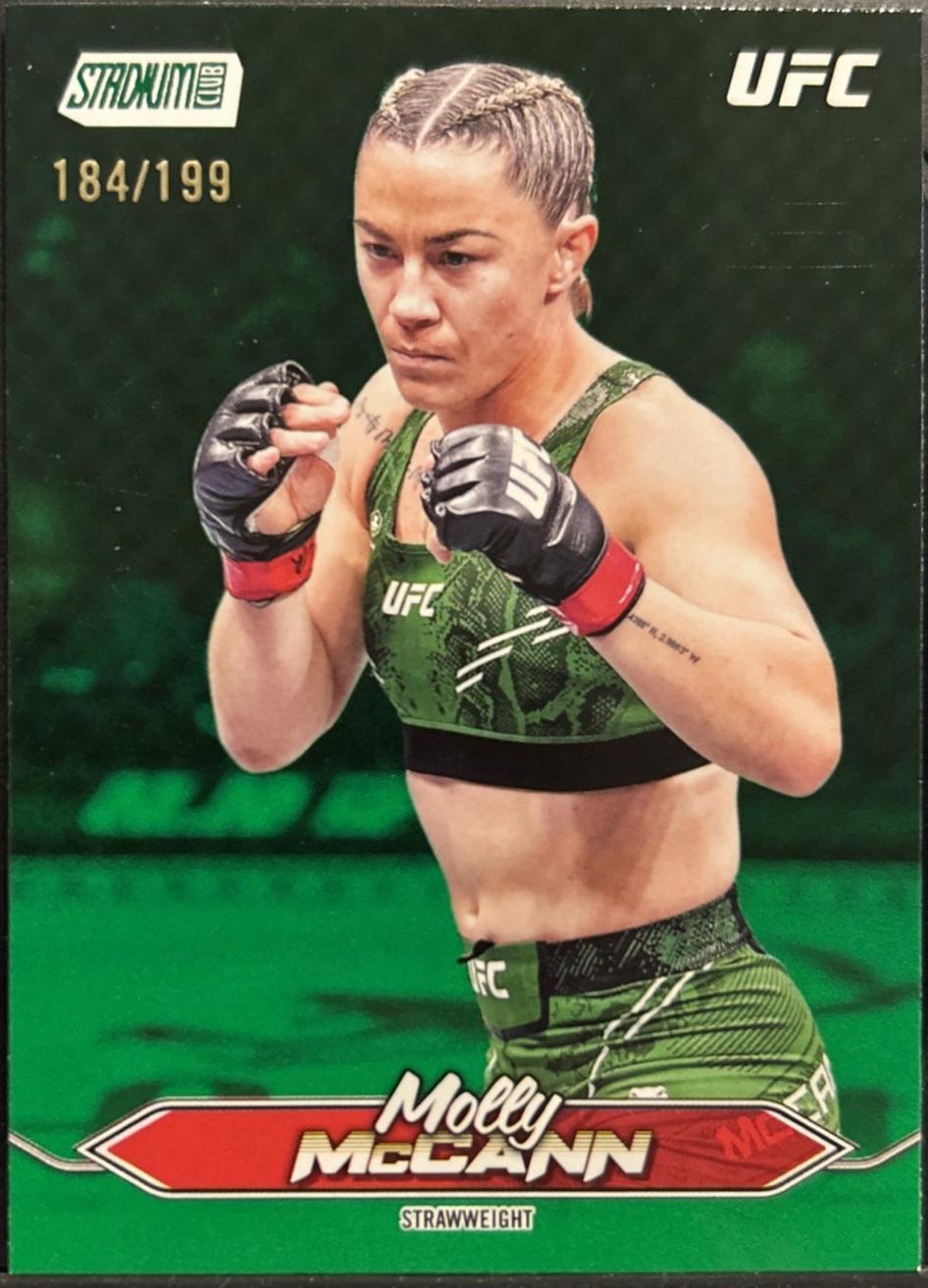Molly McCann 2025 Topps Stadium Club UFC Base #182 Green