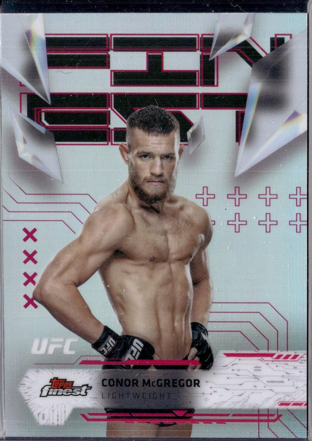 Conor McGregor 2025 Topps Finest UFC Base Uncommon #175 Refractor