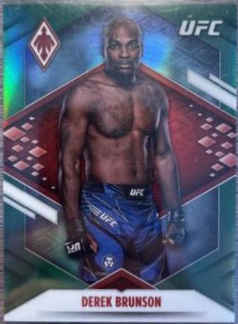 Derek Brunson 2022 Panini Chronicles UFC Base Phoenix #303 Green