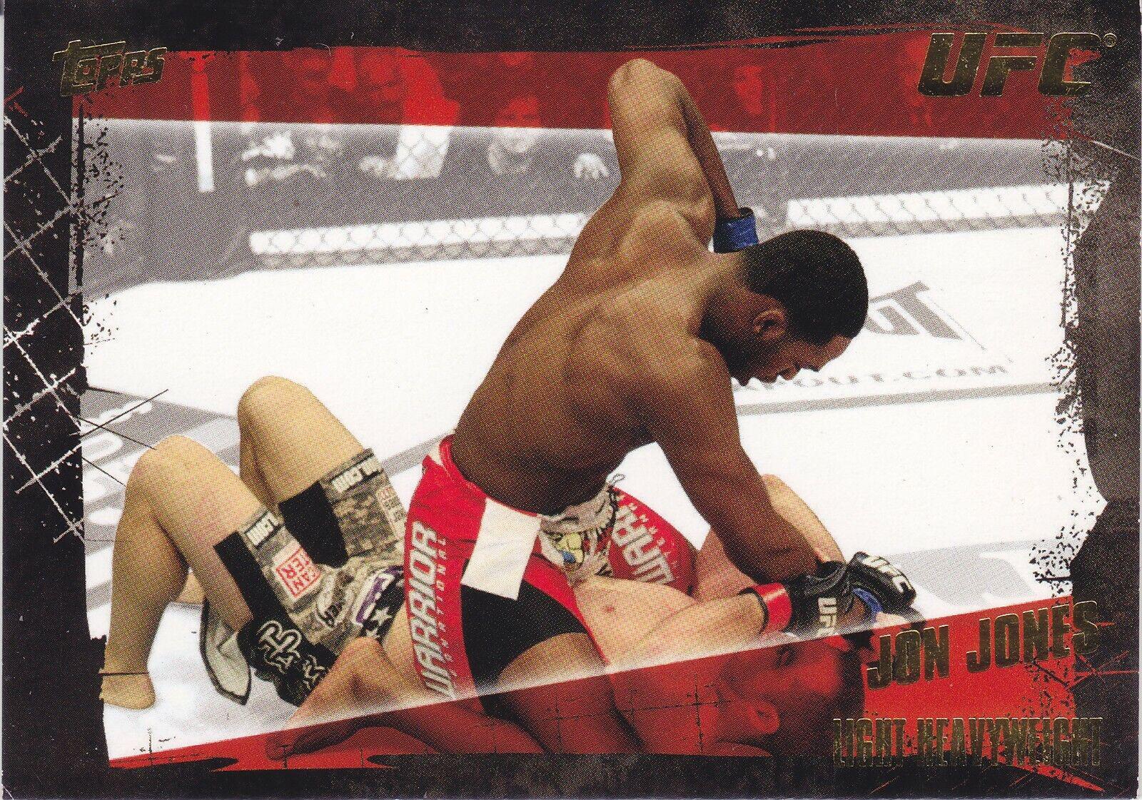 Jon Jones 2010 Topps UFC Base #49 Gold