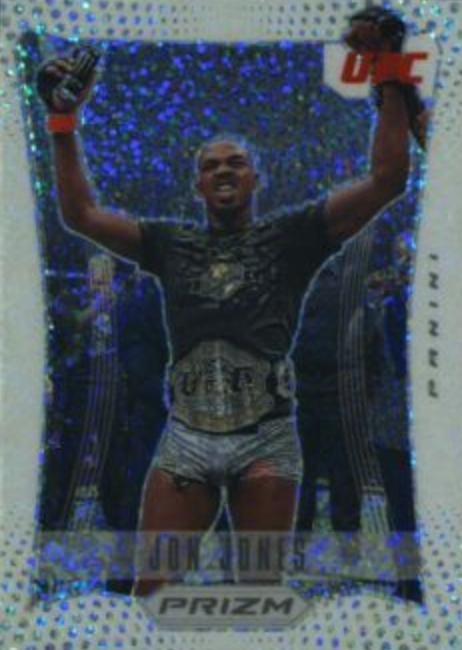 Jon Jones 2022 Panini Prizm UFC Prizm Flashback #24 White Sparkle