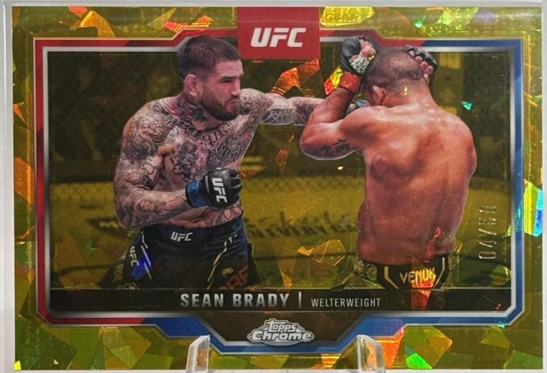 Sean Brady 2025 Topps Chrome Sapphire UFC Base Sapphire #173 Purple Sapphire