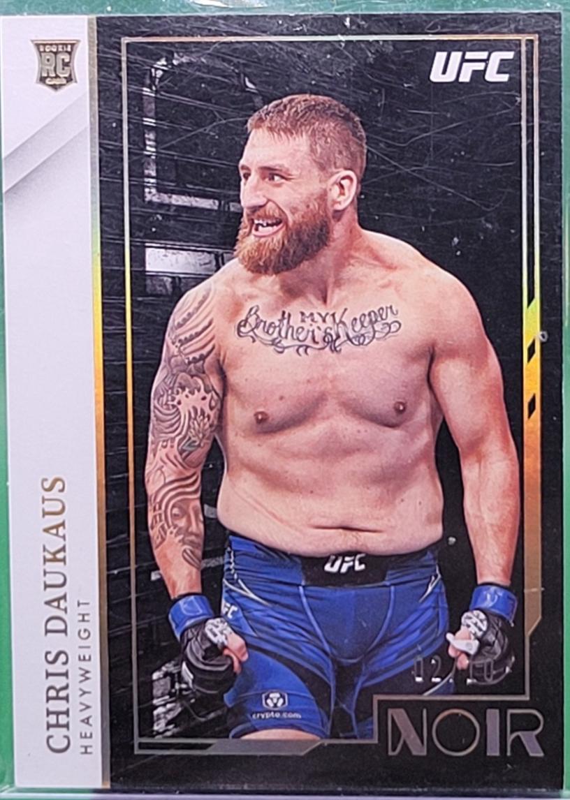 Chris Daukaus 2022 Panini Chronicles UFC Base Noir #429 Platinum
