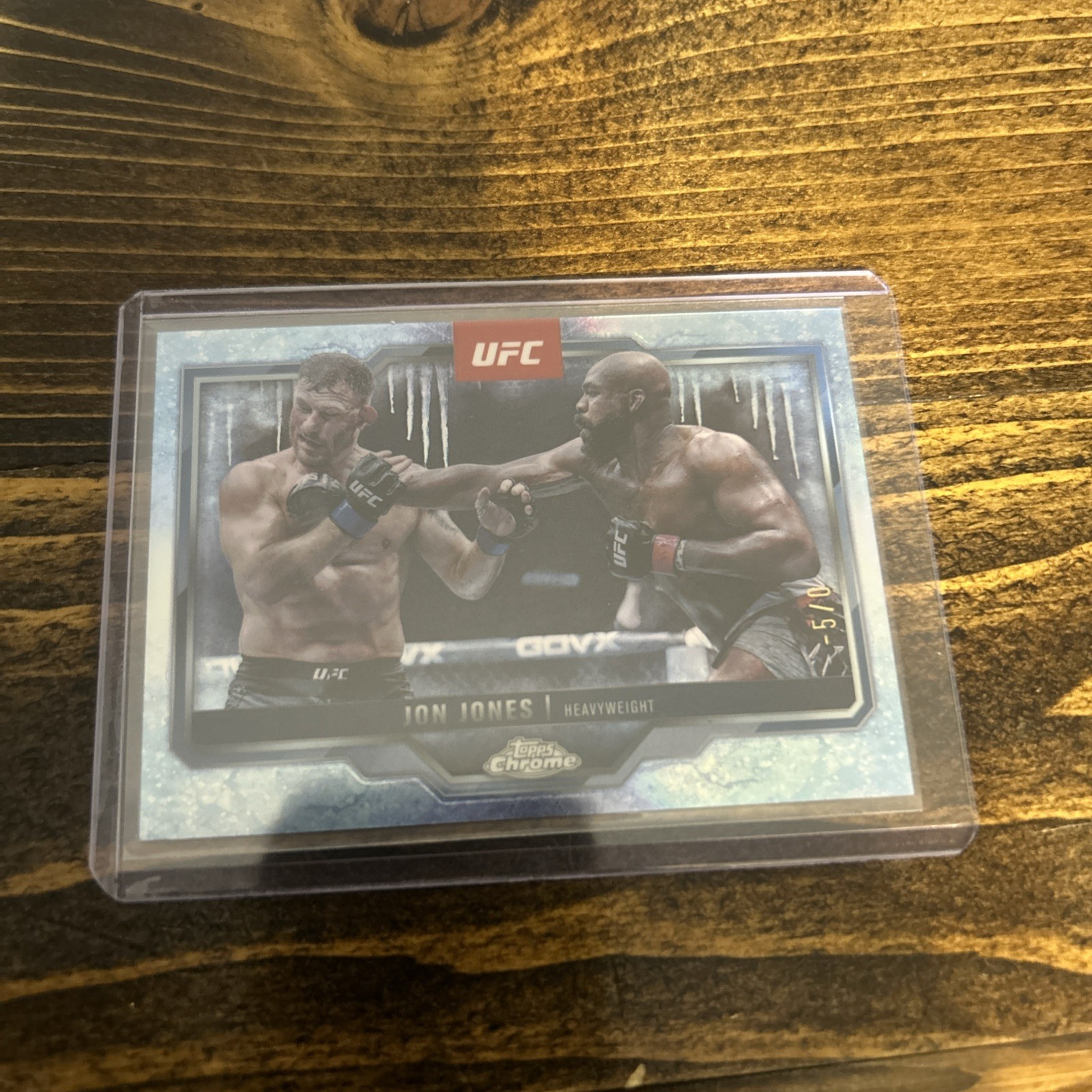 Jon Jones 2025 Topps Chrome UFC Base #83 FrozenFractor