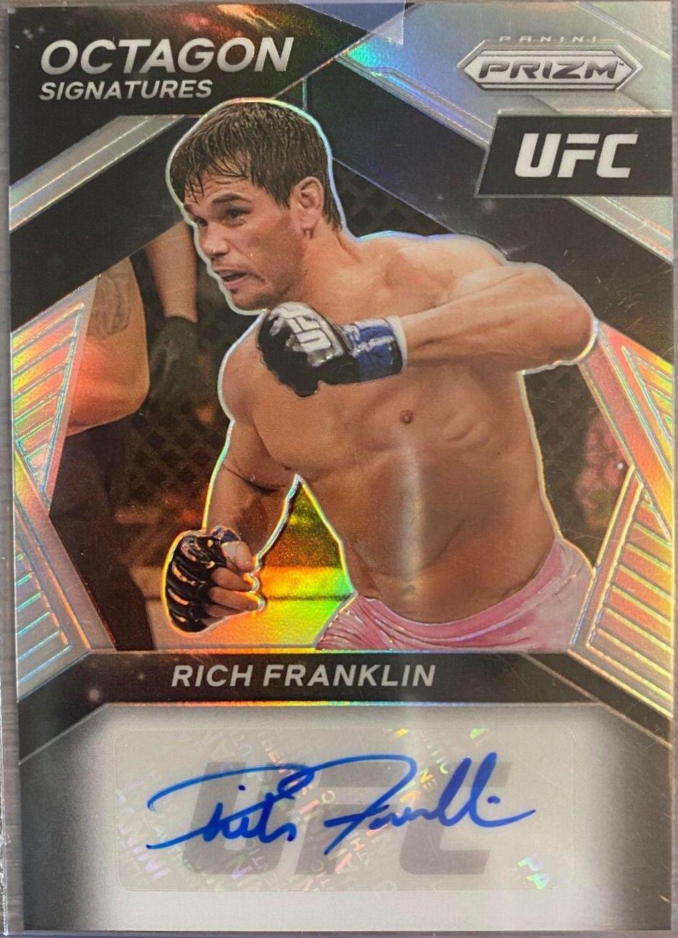Rich Franklin 2021 Panini Prizm UFC Octagon Signatures #20 Silver