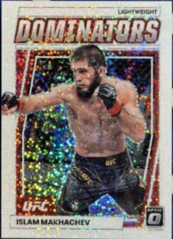 Islam Makhachev 2023 Panini Donruss Optic UFC Dominators #6 White Sparkle