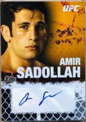 Amir Sadollah 2010 Topps UFC Fighter and Personalities Autographs #FA-ASA Onyx