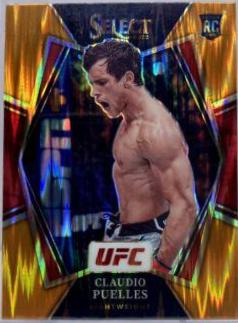 Claudio Puelles 2022 Panini Select UFC Premier Level #120 Orange Flash