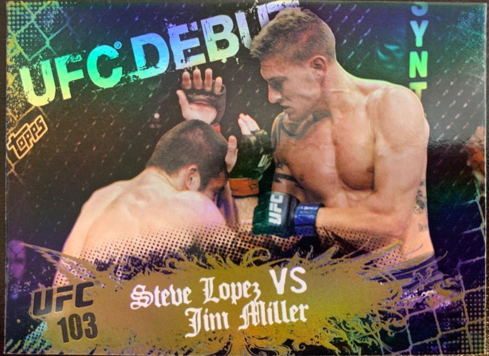 Steve Lopez / Jim Miller 2010 Topps UFC Main Event Base #137 Gold