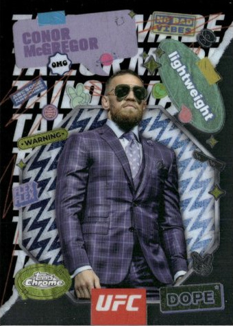Conor McGregor 2025 Topps Chrome UFC Tailor Made #TRM-10 Red Refractor