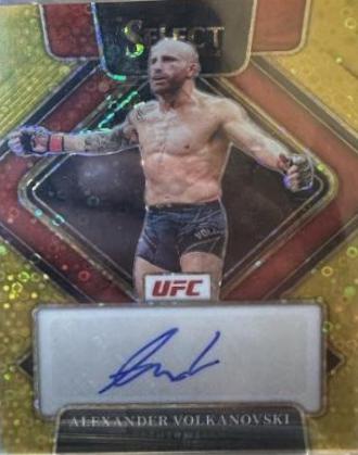 Alexander Volkanovski 2022 Panini Select UFC Signatures #41 Gold