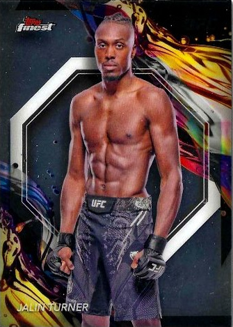 Jalin Turner 2024 Topps Finest UFC Base Uncommon #137 Refractor