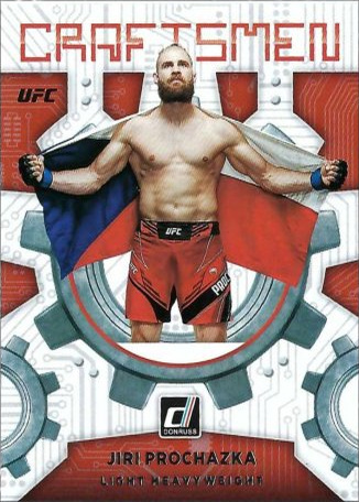 Jiri Prochazka 2022 Panini Donruss UFC Craftsmen #1 Press Proof Pink