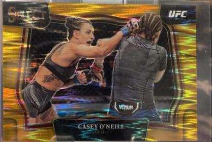 Casey O'Neill 2023 Panini Select UFC Octagonside #299 Gold Flash