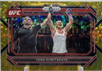 Yana Santos 2023 Panini Prizm Under Card UFC Base #93 Gold