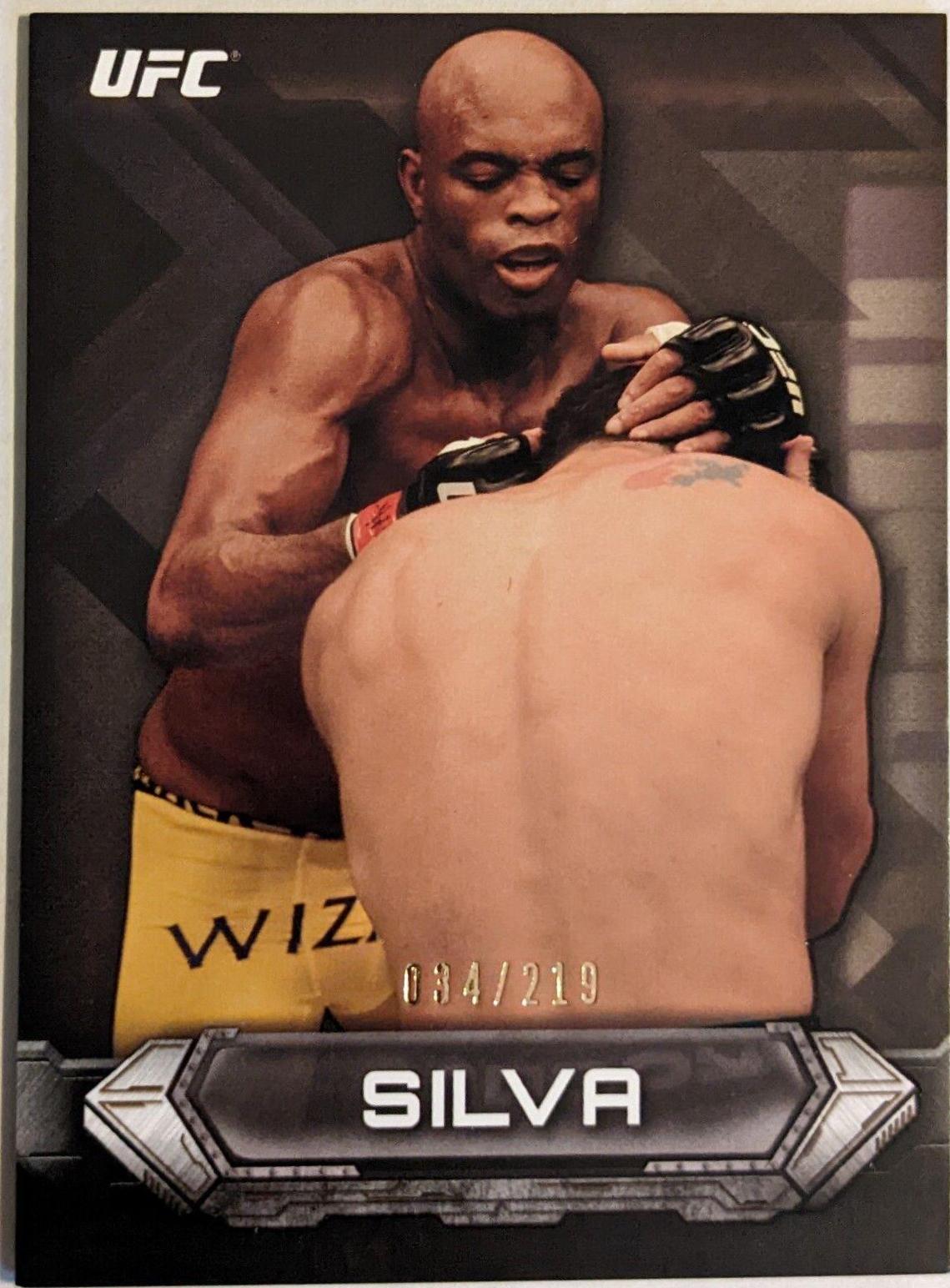 Anderson Silva 2014 Topps UFC Knockout Base #1 Gold