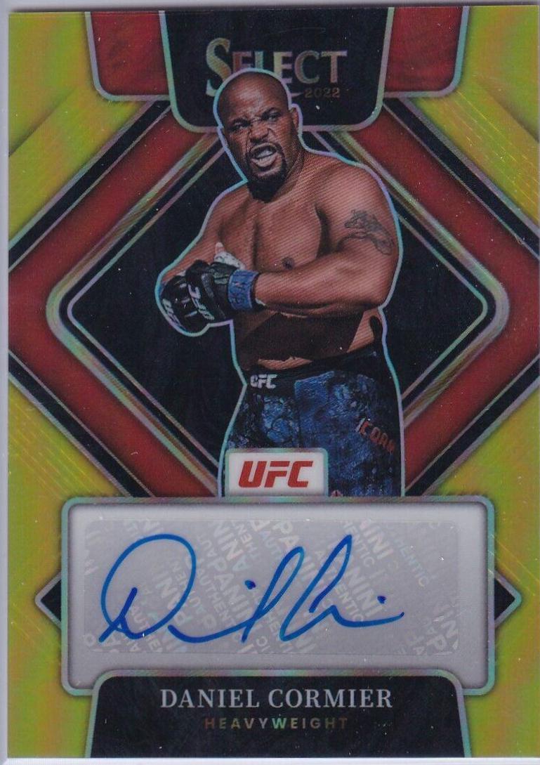 Daniel Cormier 2022 Panini Select UFC Signatures #37 Gold