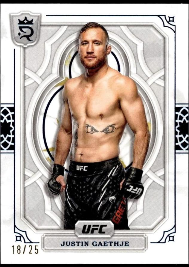 Justin Gaethje 2024 Topps Royalty UFC Base #76 Blue