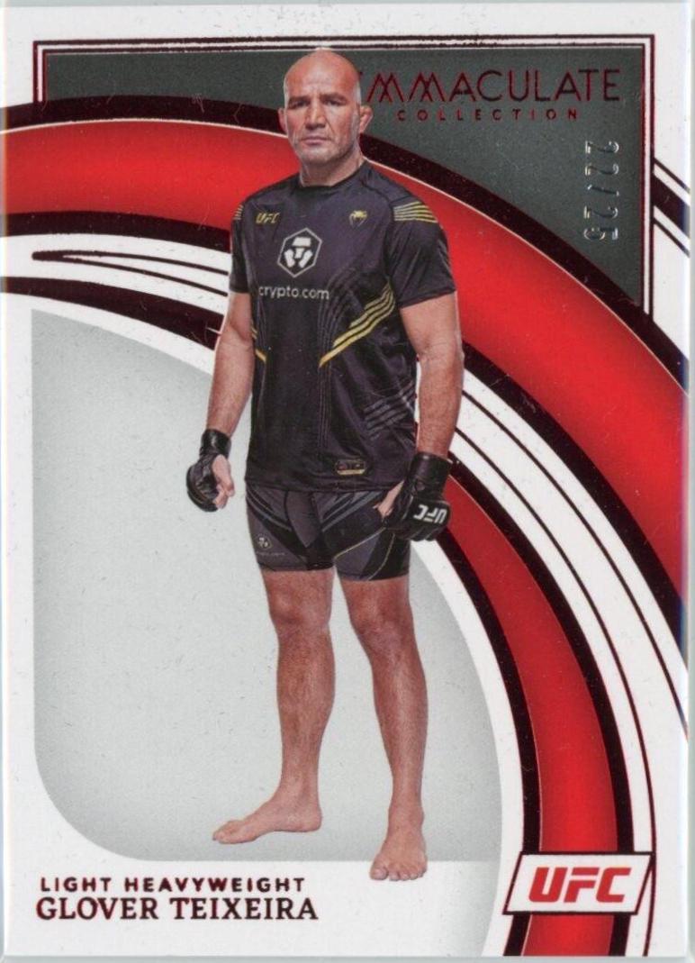 Glover Teixeira 2022 Panini Immaculate UFC Base #100 Red