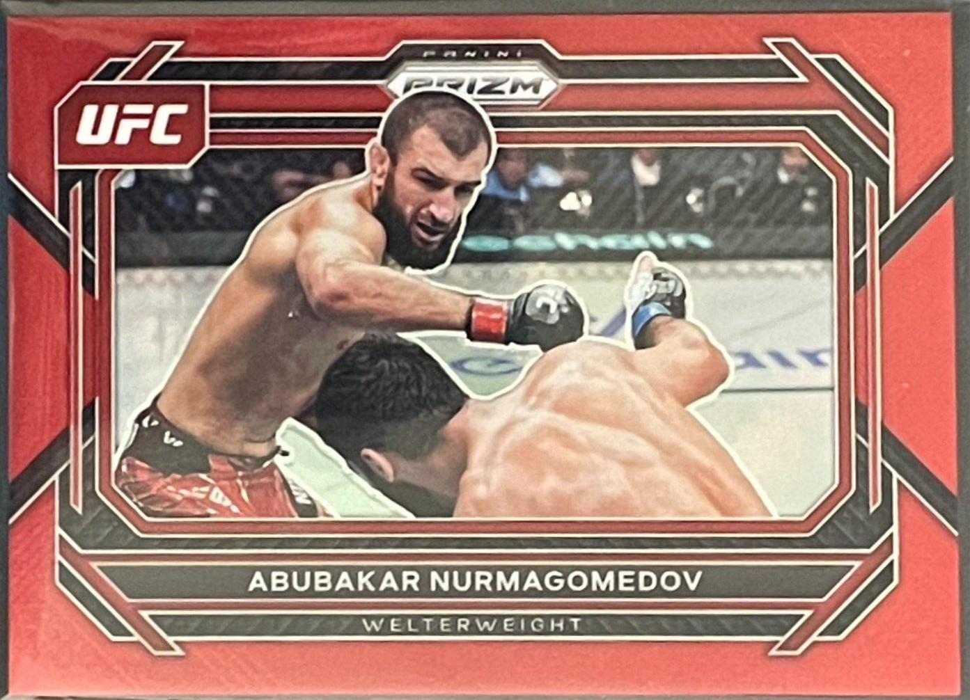Abubakar Nurmagomedov 2023 Panini Prizm UFC Base #33 Red