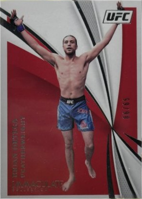 Brian Ortega 2021 Panini Immaculate UFC Base #13 Gold
