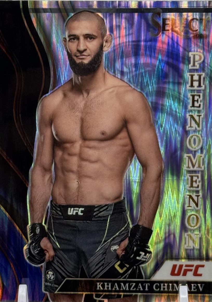 Khamzat Chimaev 2022 Panini Select UFC Phenomenon #23 Flash