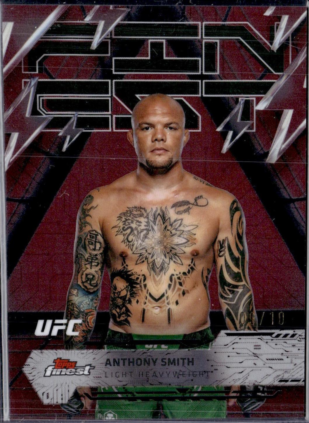 Anthony Smith 2025 Topps Finest UFC Base Rare #254 Red Refractor