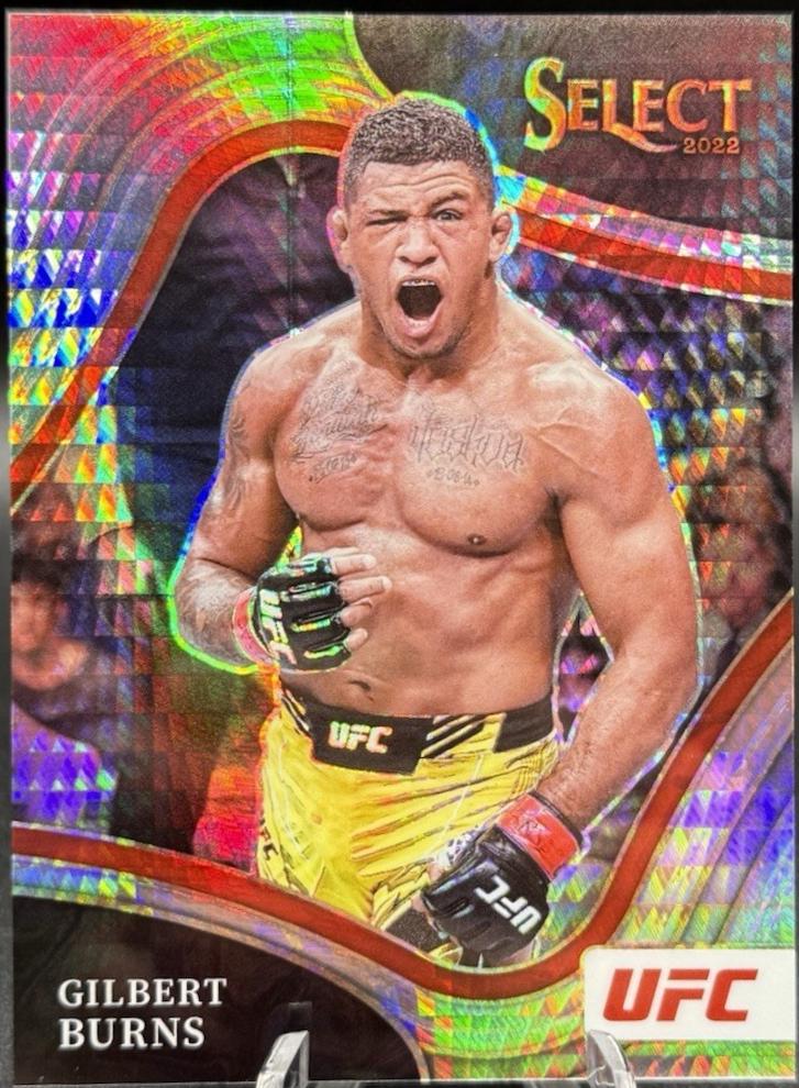 Gilbert Burns 2022 Panini Select UFC Octagonside #237 Lucky Envelopes