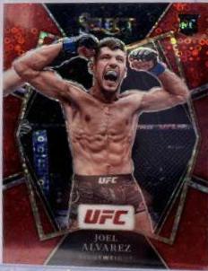 Joel Alvarez 2022 Panini Select UFC Octagonside #296 Red Disco