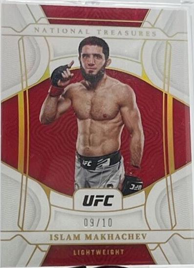 Islam Makhachev 2022 Panini Chronicles UFC Base National Treasures #455 Platinum