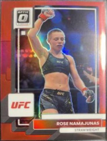 Rose Namajunas 2023 Panini Donruss Optic UFC Base #97 Red