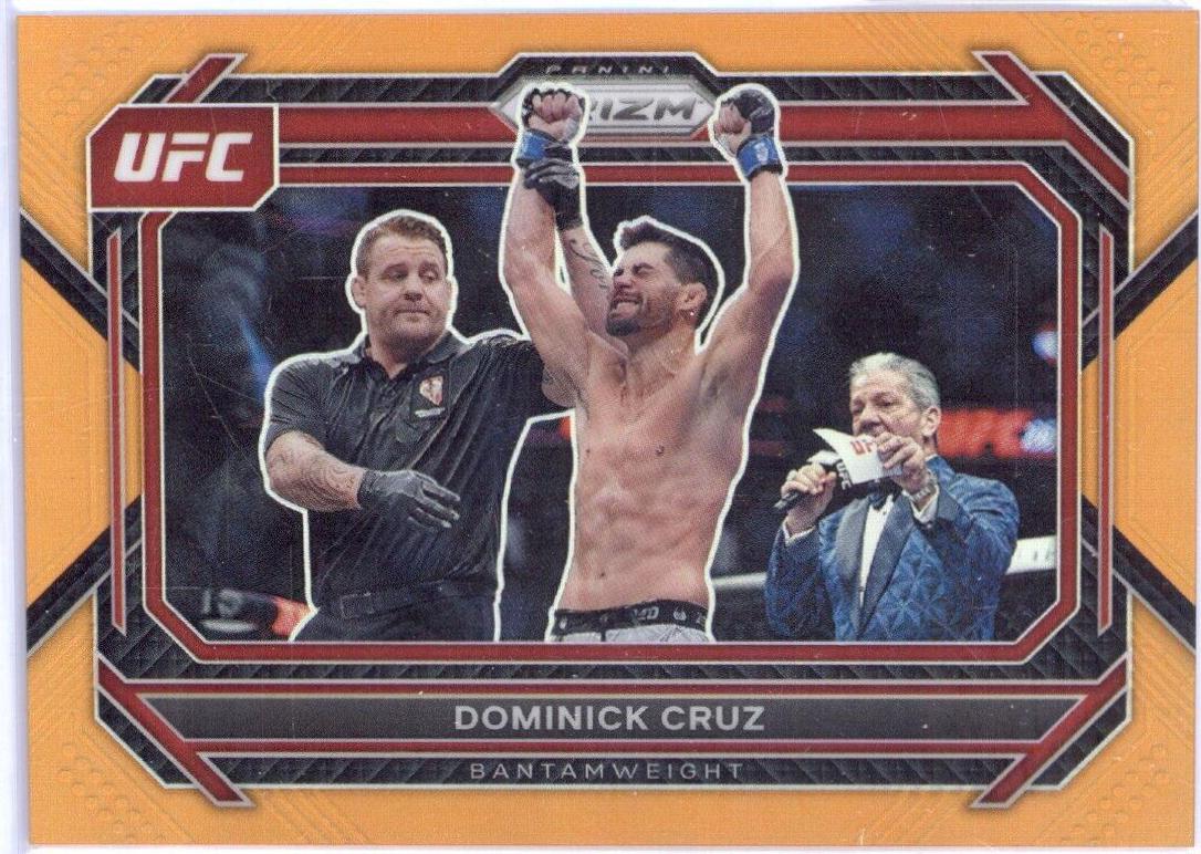 Dominick Cruz 2023 Panini Prizm UFC Base #90 Orange