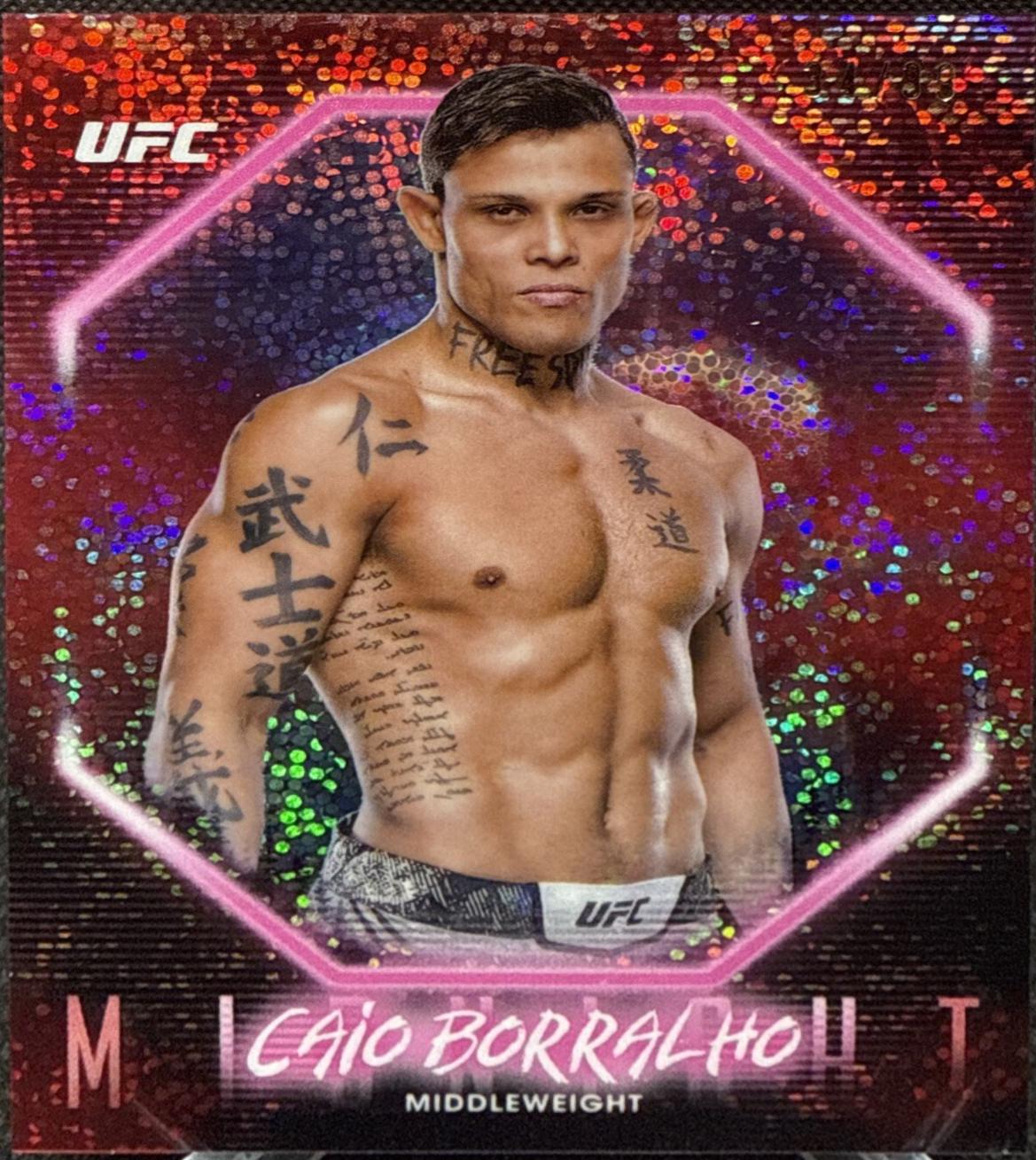 Caio Borralho 2025 Topps Midnight UFC Base #91 Twilight